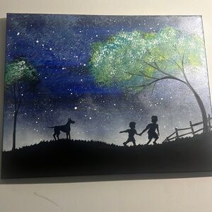 Starry Night - Original Hand Painted Canvas